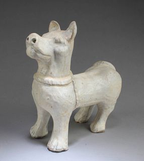 A Porcelain Dog Figurine