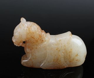 Chinese Carved Jade Horse Ornament