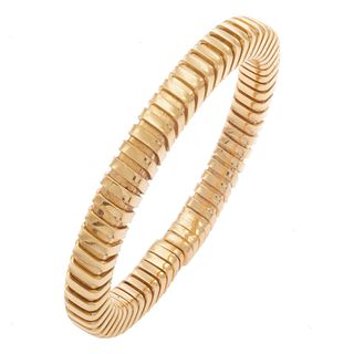 18k Yellow Gold Clamper Bracelet, Carlo Weingrill