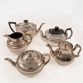A Set of Luster Ware Neoclassical Tea Pots