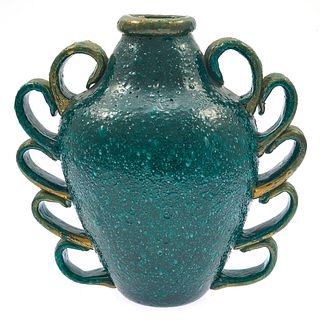Pulegoso Glass Vase, after Napoleone Martinuzz