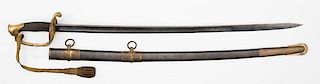US Civil War Model 1850 Foot Officer's Sword by Ames 