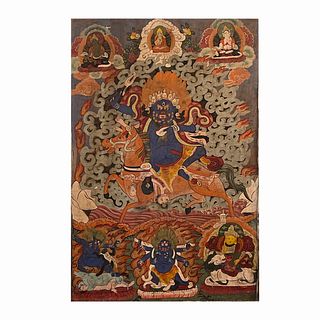 Tibetan Thangka Mahakala