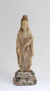 Chinese Soapstone Guanyin Statue