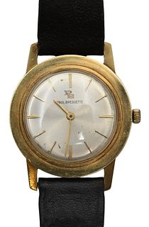 10 Karat Gold Hamilton Masterpiece Thin O'Matic Mens Wristwatch, 33 millimeters.