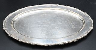 Tiffany & Company Sterling Silver Tray, having gadrooned border, 15 x 20 inches, 65.7 t.oz.