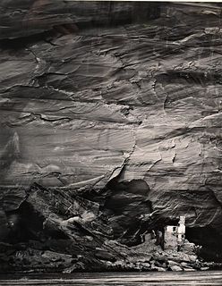 Ansel Adams (American, 1902 - 1984), Antelope House Ruin, Canyon de Chelly National Monument, Arizona, 1942, gelatin silver printed 1974, signed and n