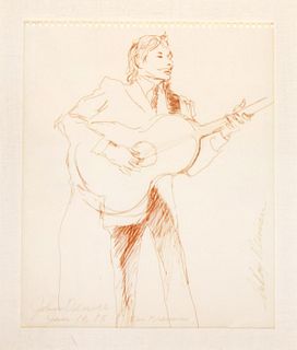 LeRoy Neiman - Original Drawing of John Denver