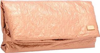 Louis Vuitton Metallic Pink Monogram Leather Limelight GM Clutch Bag Excellent Condition 13.5" Width x 7" Height x 2.5" Depth