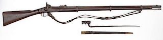 US Civil War German Made Suhl Enfield M1853 Rifle and Bayonet 