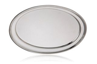 Small Oval Georg Jensen Sterling Silver Tray 223A