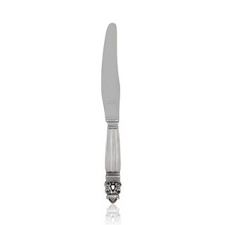 Vintage Georg Jensen Acorn Luncheon Knife Short Handle 023