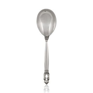 Vintage Georg Jensen Acorn Compote Spoon 161