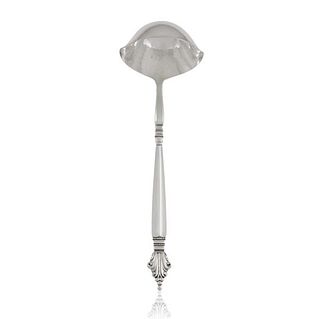 Vintage Georg Jensen Sterling Silver Acanthus Soup/Punch Ladle, Small 152