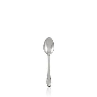Vintage Georg Jensen Sterling Silver Beaded Large Teaspoon/Child Spoon 031