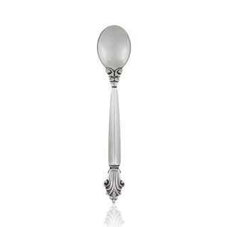 Georg Jensen Acanthus Sterling Silver Large Salt Spoon 104