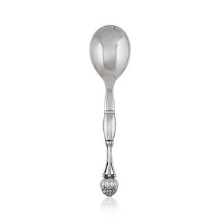 Vintage Georg Jensen Sterling Silver 38 Ornamental Serving Spoon