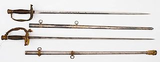 US Indian Wars 1860 Staff and Field Swords, Lot of Two 