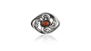 Georg Jensen Brooch 11 With Coral