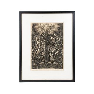 John Farleigh 'Transfiguration' Signed Wood Engraved Print