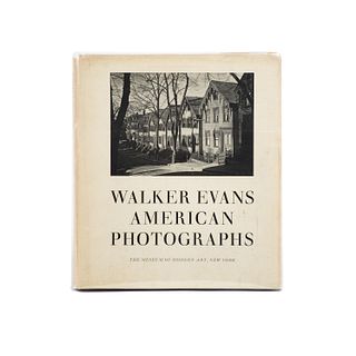 Walker Evans: American Photographs Signed Book