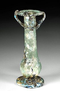 Lovely Roman Glass Bottle w/ Beautiful Iridescence