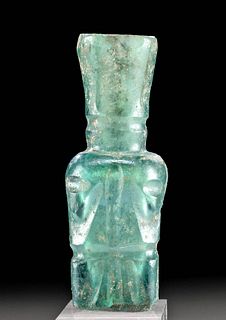 9th C. Islamic Glass Molar Flask