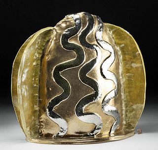 Howard Kottler Ceramic "Gold Angel Pot" (1980s)