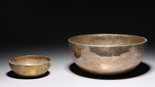 Two Antique Indian Bronze Bowls