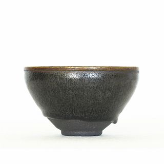 Chinese Jian Oil Drop Tenmoku Bowl