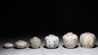 Lot of Six Antique Chinese Ceramics