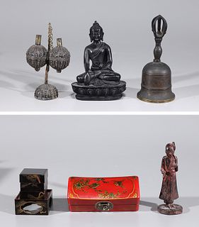 Group of Six Various Asian Objects