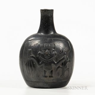 Pre-Columbian Blackware Spout Vessel