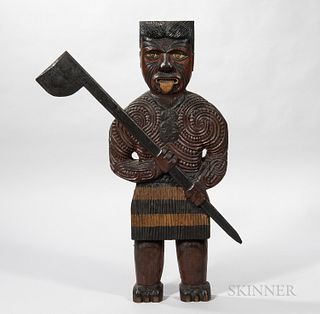 Carved Maori Gable Figure