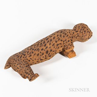 Carved Wood Leopard