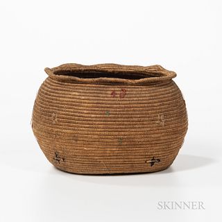 Eskimo Coiled Basket