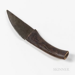 Eskimo Bone and Slate Knife