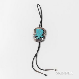Southwest Bolo Tie with Turquoise Eagle