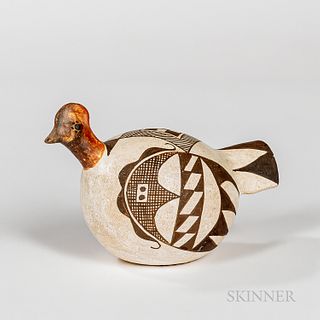 Southwest Polychrome Pottery Bird
