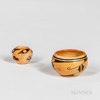 Two Miniature Hopi Jars