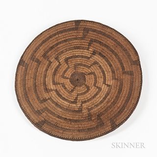 Large Pima Coiled Basketry Tray