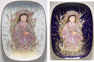 Two Takara Porcelains by Edna Hibel