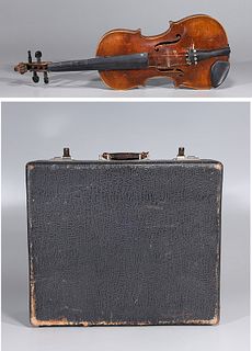 Antique Violin & Traveling Case