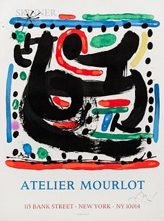 After Joan Miró (Spanish, 1893-1983), Atelier Mourlot, Bank Street, New York