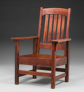 Stickley Brothers #793 1/2 Armchair c1910