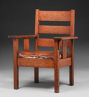 Stickley Brothers 533 1/2 Armchair c1905