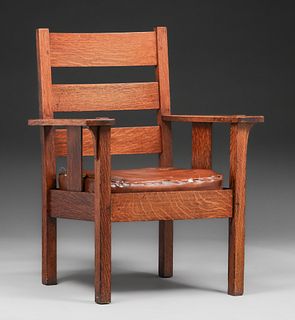 Stickley Brothers 533 1/2 Armchair c1905
