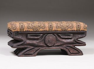 Witco - Seattle NW Coast Influenced Hand-Carved Bench