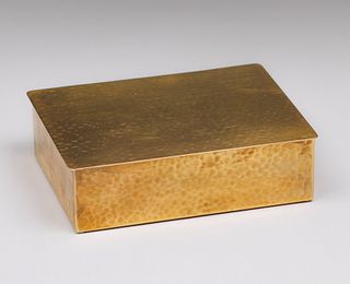 WMF Hammered Brass Box c1905
