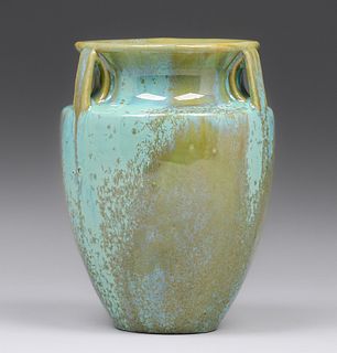 Fulper Pottery Three-Handled Vase c1910s